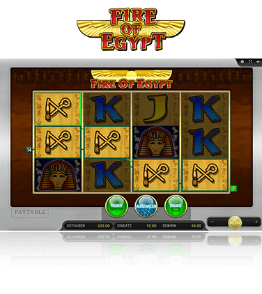 Merkur Fire of Egypt Spiel