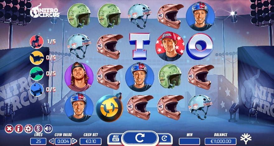 Nitro Circus Slot Gameplay